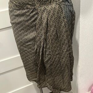 Nine West Black Multi Patterned Skirt